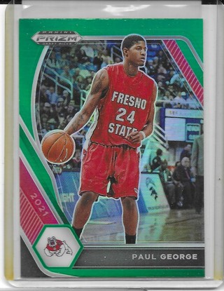 Paul George 2021-22 Prizm Draft Prizms Green #69