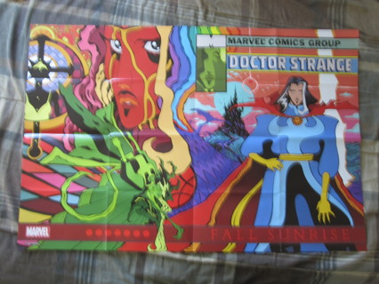 Huge 24"x36" Comic Shop promo Poster: Marvel - Dr Strange, Fall Sunrise