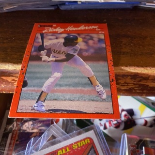 1990 donruss Rickey Henderson baseball card 