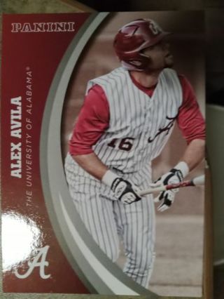 2015 PANINI ALEX AVILA UNIVERSITY OF ALABAMA BASEBALL CARD# 71