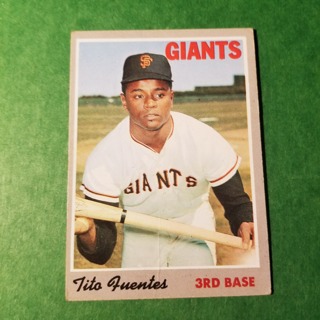 1970 - TOPPS BASEBALL CARD NO. 42 - TITO FUENTES - GIANTS