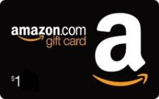 One dollar Amazon e gift card