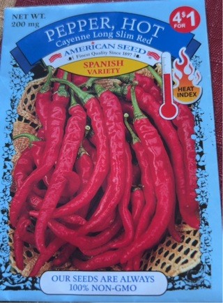 American Seed Hot Pepper seeds