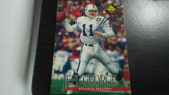 1994 CLASSIC PRO LINE LIVE JEFF GEORGE INDIANAPOLIS COLTS/ATLANTA FALCONS FOOTBALL CARD# 4