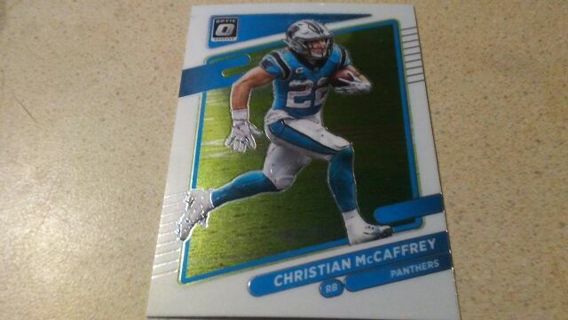 2021 DONRUSS OPTIC CHRISTIAN McCAFFREY CAROLINA PANTHERS FOOTBALL CARD# 160