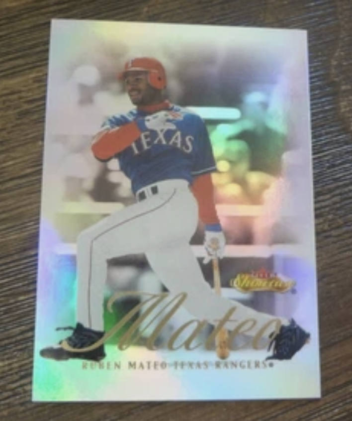 FREE: 2000 Fleer Showcase Baseball Ruben Mateo Texas Rangers MLB