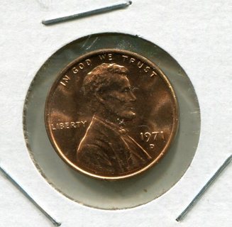 1971 D Lincoln Cent-Brilliant Uncirculated