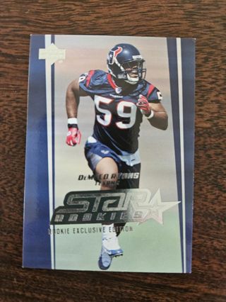 2006 Upper Deck Football trading card.