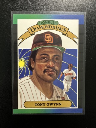 Tony Gwynn 1989 Donruss Diamond Kings #6 HOF Baseball Card