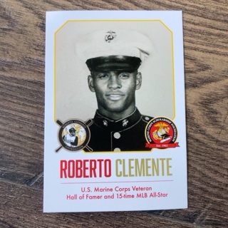 Roberto Clemente Promo Card - Marine Corps Scholarship Fund & Roberto Clemente Foundation 