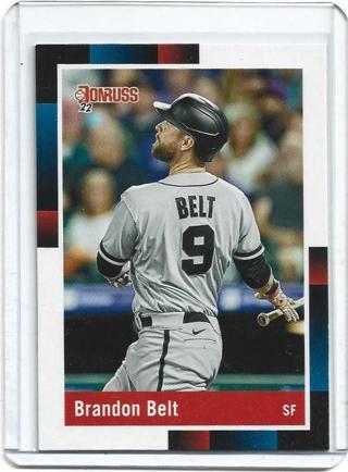 2022 DONRUSS BRANDON BELT 1988 RETRO CARD