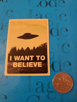 UFO I Want To Believe Vinyl Decal Laptop Skateboard Sticker bomb