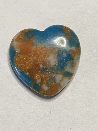 ❣HEART STONE~#1~MULTI-COLORED~HEART-SHAPED~FREE SHIPPING❣