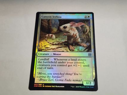 Magic the gathering mtg Canyon Jerboa foil Zendikar Rising