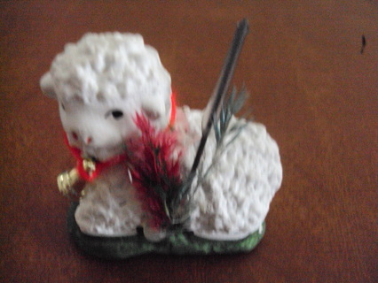 Vintage Chalkware Easter Lamb