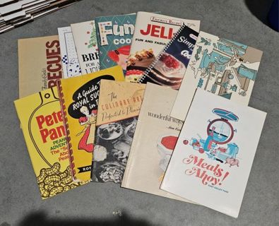 Assortment of 12 Old Recipe Booklets