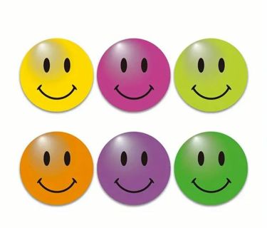 ⭐SPECIAL⭐NEW✨(30) 1" SMILEY FACE STICKERS!!