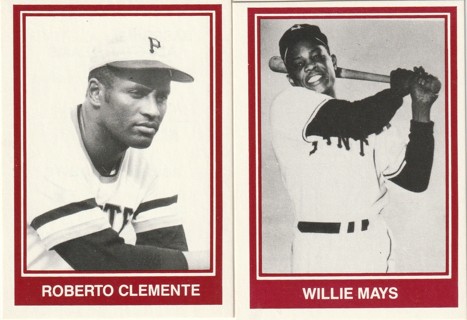 1984 TCMA Baseball's All-Time All Star Teams Willie Mays and Roberto Clemente