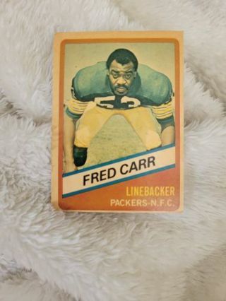 FRED CARR LINEBACKER SPORTS CARD PLUS 2 MYSTERY CARDS