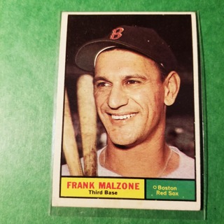 1961 - TOPPS BASEBALL CARD NO. 445 - FRANK MALZONE - RED SOX