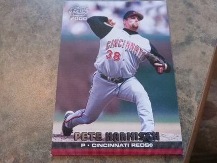 2000 PACIFIC PETE HARNISCH CINCINNATI REDS BASEBALL CARD# 113