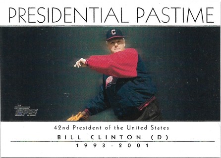 2004 Topps Presidential Pastime #PP41 Bill Clinton