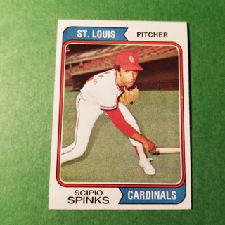 1974 - TOPPS BASEBALL CARD NO. 576 - SCIPIO SPINKS - CARDINALS