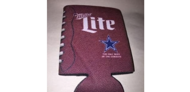 NFL Dallas Cowboy Football Miller Lite Beer Cooler Only Beer of the Cowboys fc2