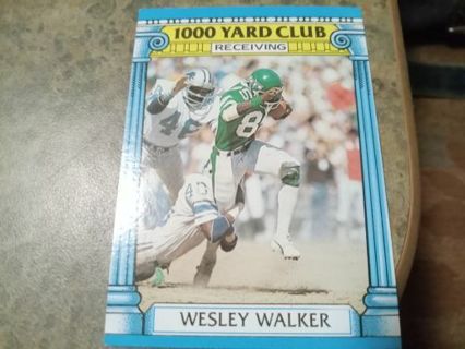 1987 TOPPS- 1986 1000 YARD CLUB WESLEY WALKER NEW YORK JETS FOOTBALL CARD