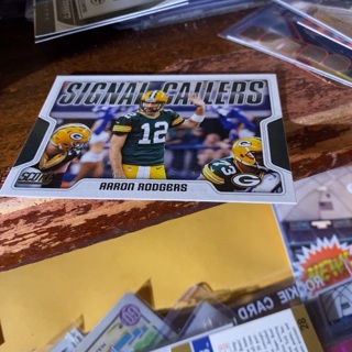 2018 panini score signal callers stats Aaron Rodgers football card 