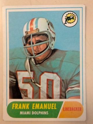 1968 frank Emanuel rookie