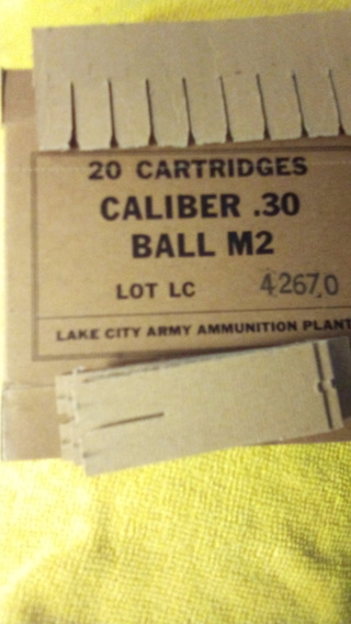 1 empty 1960s ammo box