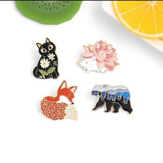 Your choice of ONE Animal Pin with back