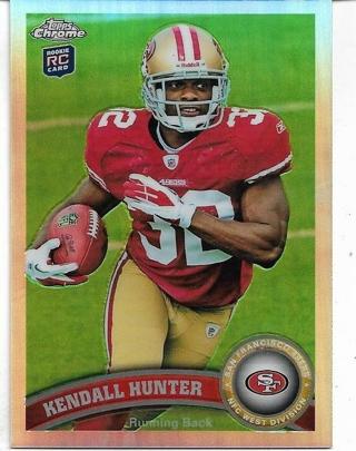 2011 TOPPS CHROME KENDALL HUNTER REFRACTOR ROOKIE CARD