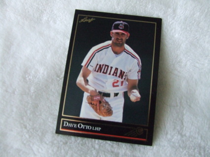 1992 Dave Otto Cleveland Indians Leaf Card #218