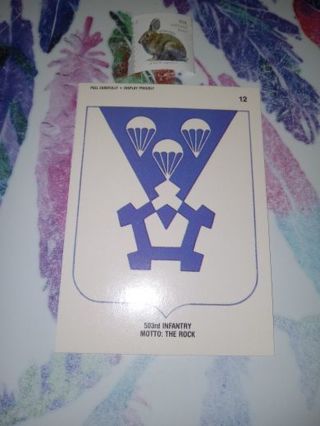 Desert Storm Sticker Card