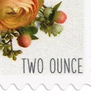 TWO OUNCE, 22 Forever Stamps Floral Design, 1st Class Book of 20, PLUS 2 FREE Forever Stamps.