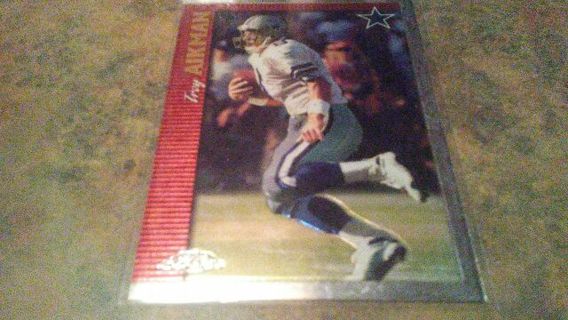 1997 TOPPS CHROME TROY AIKMAN DALLAS COWBOYS FOOTBALL CARD# 36 HALL OF FAMER