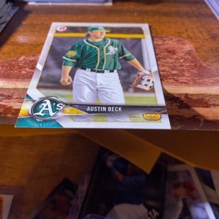 2018 bowman Austin beck baseball card 