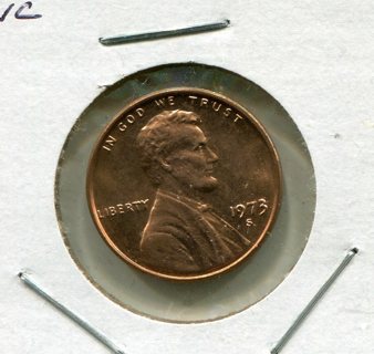 1973 S Lincoln Cent-Brilliant Uncirculated