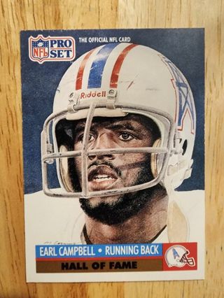 91 Pro Set Earl Campbell #27