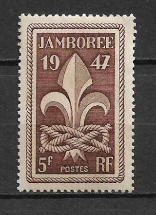 1949 France Sc587 6th World Boy Scout Jamboree MNH