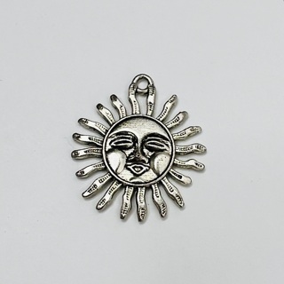 Tibetan Silver Sun Charm