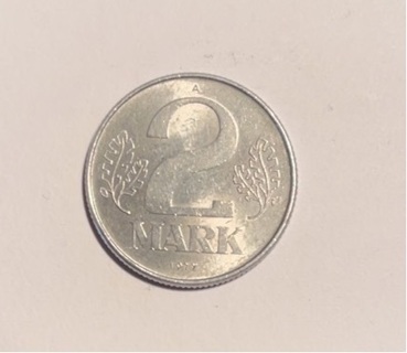 1977 East Germany DDR 2 Mark Coin