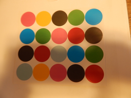   COLORED CIRCLES stickers