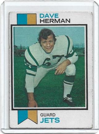 1973 TOPPS DAVE HERMAN CARD