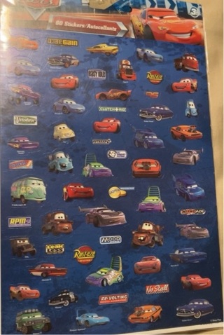 Disney Cars 60 Stickers