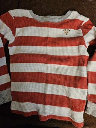 Red Striped Reindeer shirt