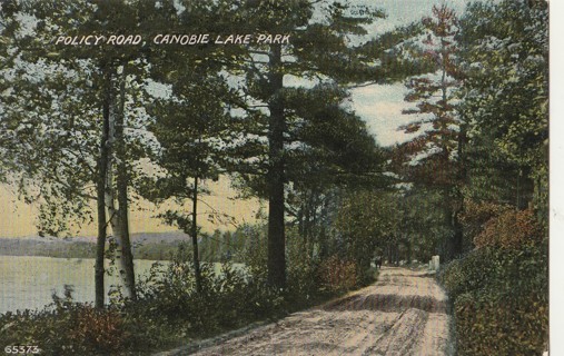 Vintage Unused Postcard: d: Policy Road, Canobie Lake Park, NH