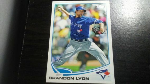 2013 TOPPS BRANDON LYON TORONTO BLUE JAYS BASEBALL CARD# 237